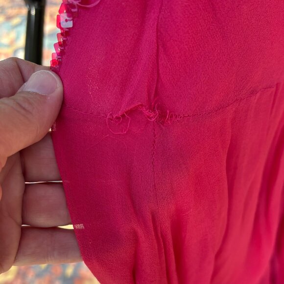 Mozhgan Haute Couture Beaded Pink Chiffon Gown Dubai Rare Luxe - Picture 7 of 13